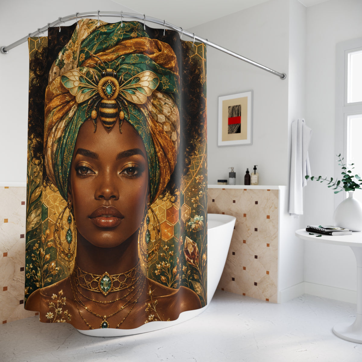 Queen Bee Shower Curtain