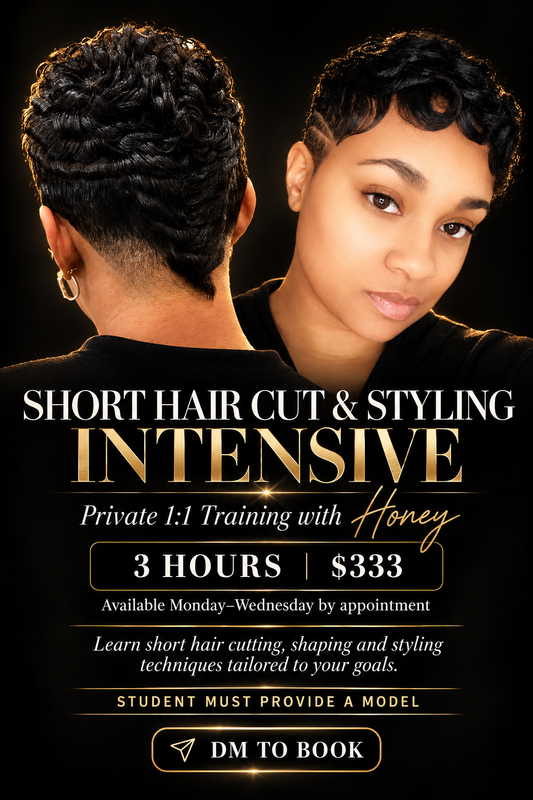 Private 1:1 Short Hair Cut & Styling Intensive